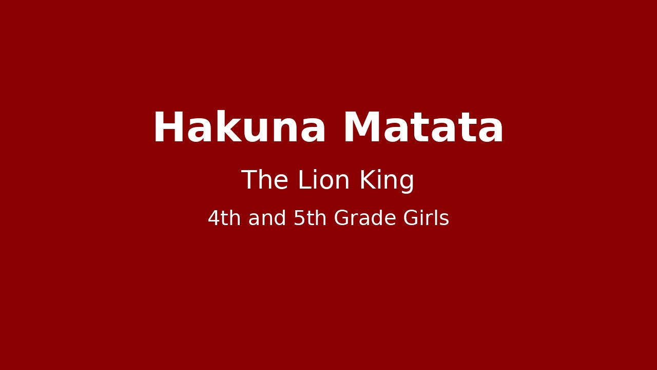 Hakuna Matata
